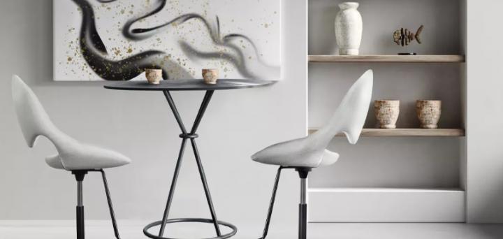 Little Moon Stool Upholstered